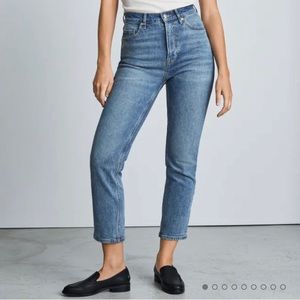 EVERLANE Original Cheeky Jean Sz 24 Ankle with Cut Hems PETITE FRIENDLY